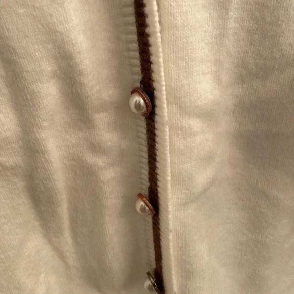 Cardigan Sweater with Pearl Accent size 1X - Picture 2 of 3